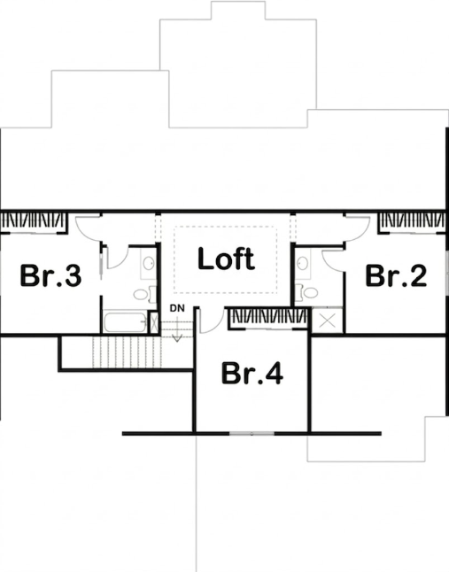 The Saluda second floor rendering